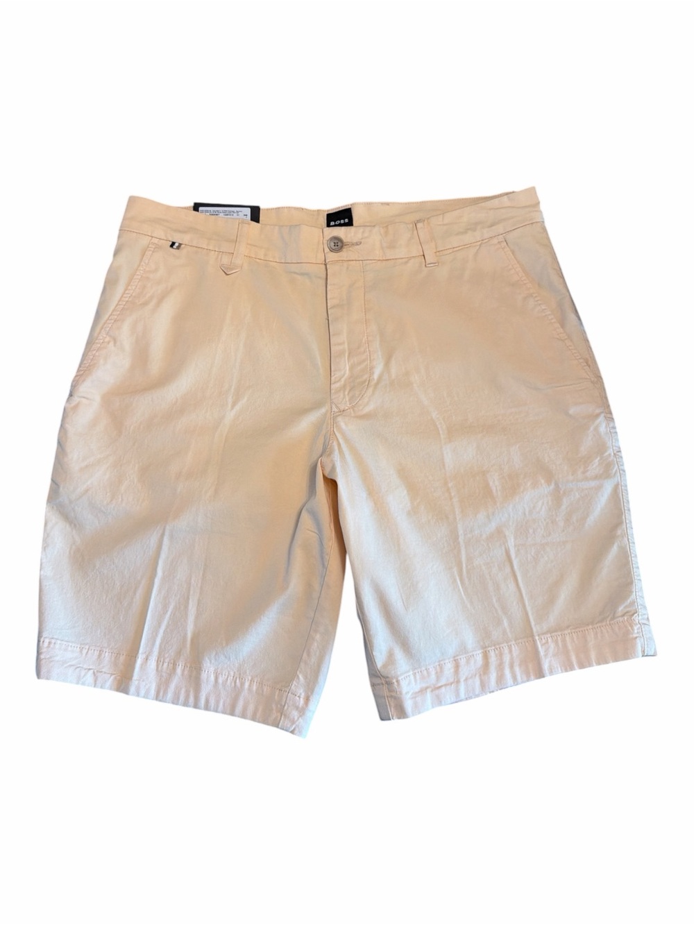 BOSS Hugo Boss Slice Slim Fit Peach Beige Chino Shorts Men’s 34R NWT